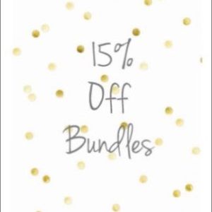 15% off 2 or more items when bundled!